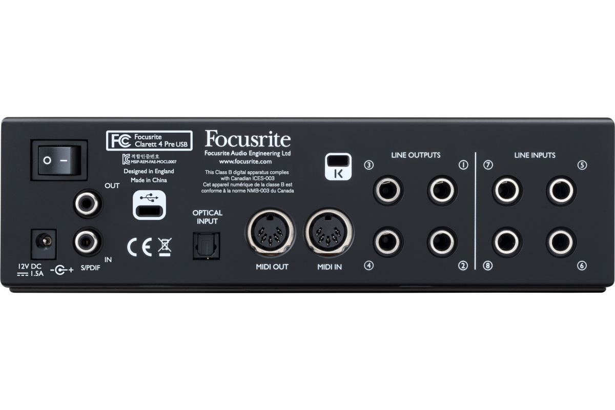Focusrite　Clarett 4pre　USB FOCUSRITE Clarett 4Pre USB Аудиоинтерфейс